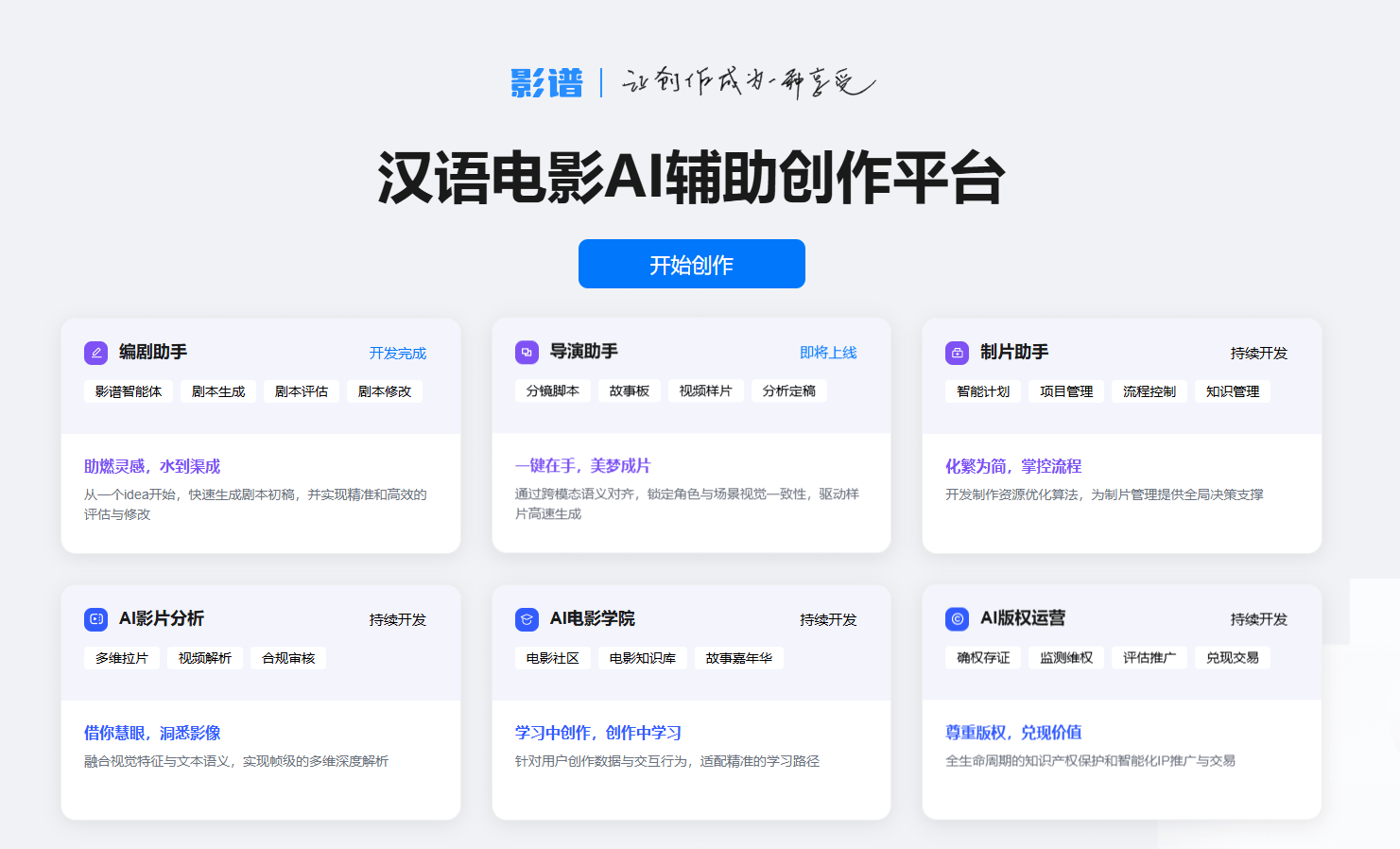 汉语电影AI辅助创作平台开启公测j9平台给剧本“体检” 影谱·